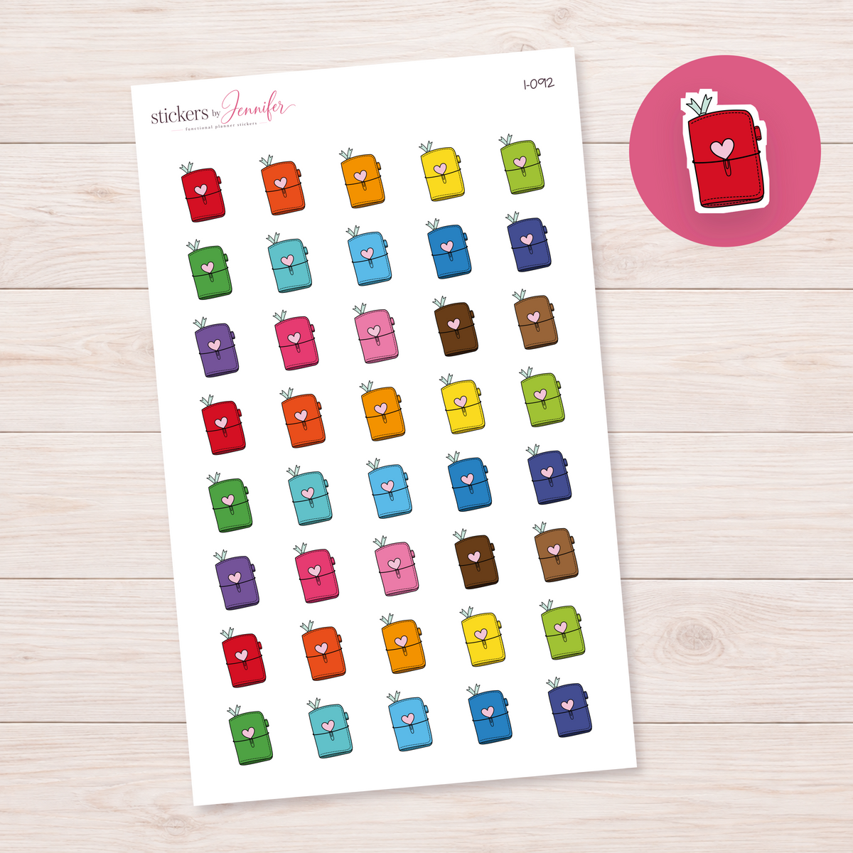 Red Heart Planner Planner Stickers | I-092