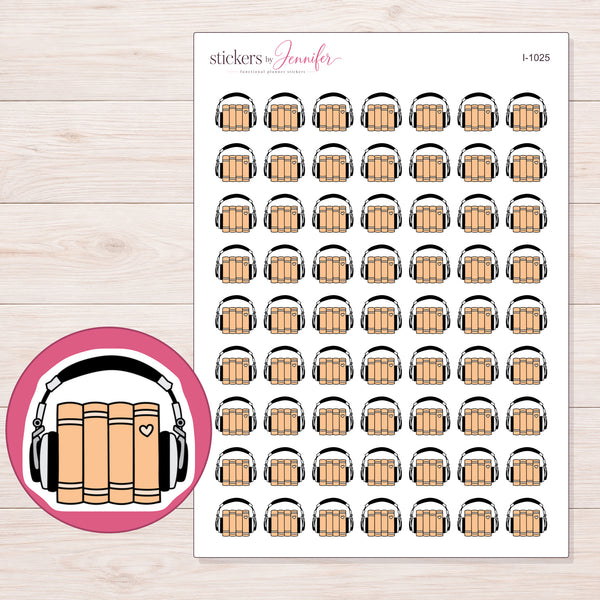 I-1025 planner sticker sheet with enlarged sticker detail