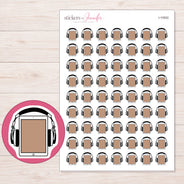 I-10502 planner sticker sheet with enlarged sticker detail