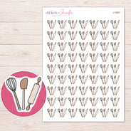 I-10507 planner sticker sheet with enlarged sticker detail