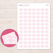 I-10516 planner sticker sheet with enlarged sticker detail
