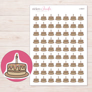 I-10517 planner sticker sheet with enlarged sticker detail