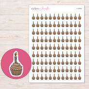 I-10518 planner sticker sheet with enlarged sticker detail