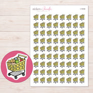 I-10538 planner sticker sheet with enlarged sticker detail