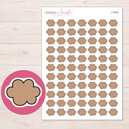 I-10549 planner sticker sheet with enlarged sticker detail