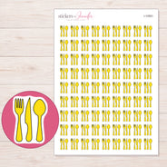 I-10561 planner sticker sheet with enlarged sticker detail