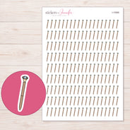 I-10566 planner sticker sheet with enlarged sticker detail