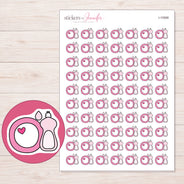 I-10568 planner sticker sheet with enlarged sticker detail