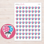 I-10574 planner sticker sheet with enlarged sticker detail