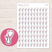 I-10585 planner sticker sheet with enlarged sticker detail