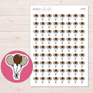 I-10588 planner sticker sheet with enlarged sticker detail