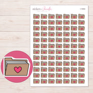 I-10602 planner sticker sheet with enlarged sticker detail