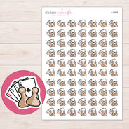 I-10608 planner sticker sheet with enlarged sticker detail