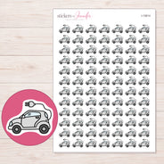 I-10614 planner sticker sheet with enlarged sticker detail