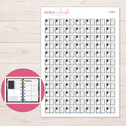 I-10617 planner sticker sheet with enlarged sticker detail