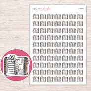 I-10624 planner sticker sheet with enlarged sticker detail