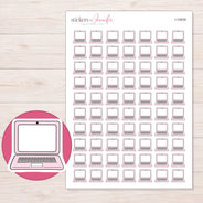 I-10639 planner sticker sheet with enlarged sticker detail