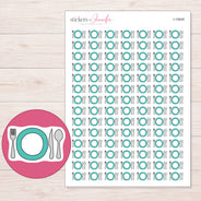 I-10648 planner sticker sheet with enlarged sticker detail