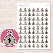 I-10654 planner sticker sheet with enlarged sticker detail