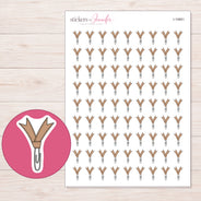I-10661 planner sticker sheet with enlarged sticker detail