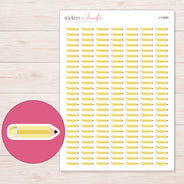 I-10668 planner sticker sheet with enlarged sticker detail