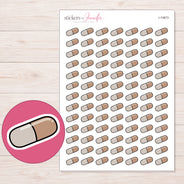 I-10673 planner sticker sheet with enlarged sticker detail