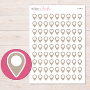 I-10674 planner sticker sheet with enlarged sticker detail