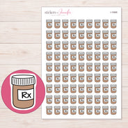 I-10686 planner sticker sheet with enlarged sticker detail