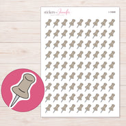 I-10688 planner sticker sheet with enlarged sticker detail