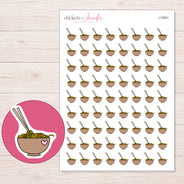 I-10691 planner sticker sheet with enlarged sticker detail