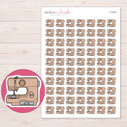 I-10702 planner sticker sheet with enlarged sticker detail