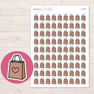 I-10704 planner sticker sheet with enlarged sticker detail
