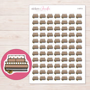 I-10713 planner sticker sheet with enlarged sticker detail