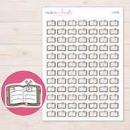 I-10730 planner sticker sheet with enlarged sticker detail