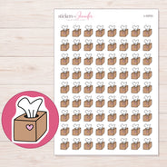 I-10731 planner sticker sheet with enlarged sticker detail