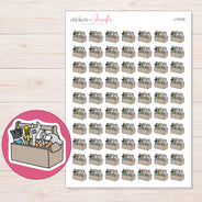 I-10732 planner sticker sheet with enlarged sticker detail