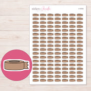 I-10743 planner sticker sheet with enlarged sticker detail