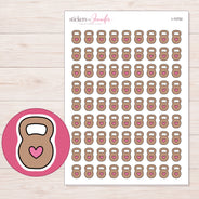I-10752 planner sticker sheet with enlarged sticker detail
