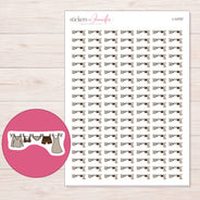 I-10757 planner sticker sheet with enlarged sticker detail
