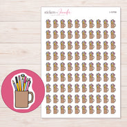 I-10759 planner sticker sheet with enlarged sticker detail