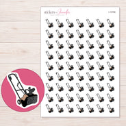I-10766 planner sticker sheet with enlarged sticker detail