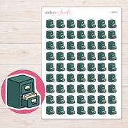 I-10774 planner sticker sheet with enlarged sticker detail