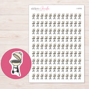 I-10778 planner sticker sheet with enlarged sticker detail