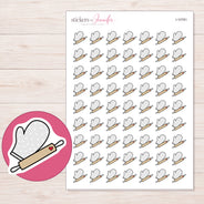I-10781 planner sticker sheet with enlarged sticker detail