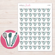 I-10782 planner sticker sheet with enlarged sticker detail