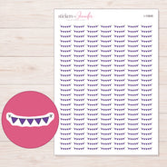 I-10806 planner sticker sheet with enlarged sticker detail