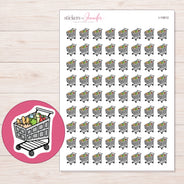 I-10812 planner sticker sheet with enlarged sticker detail