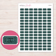 I-10818 planner sticker sheet with enlarged sticker detail