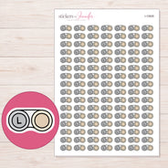 I-10826 planner sticker sheet with enlarged sticker detail
