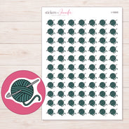 I-10830 planner sticker sheet with enlarged sticker detail